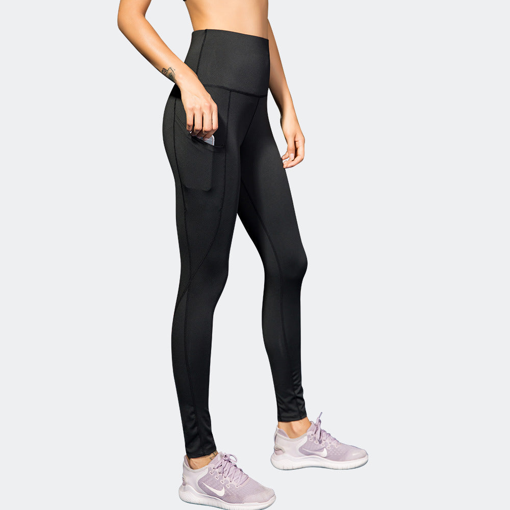 Dame Højskårede Fitness-Leggings med praktiske sidelommer og optimal bevægelsesfrihed Stilla