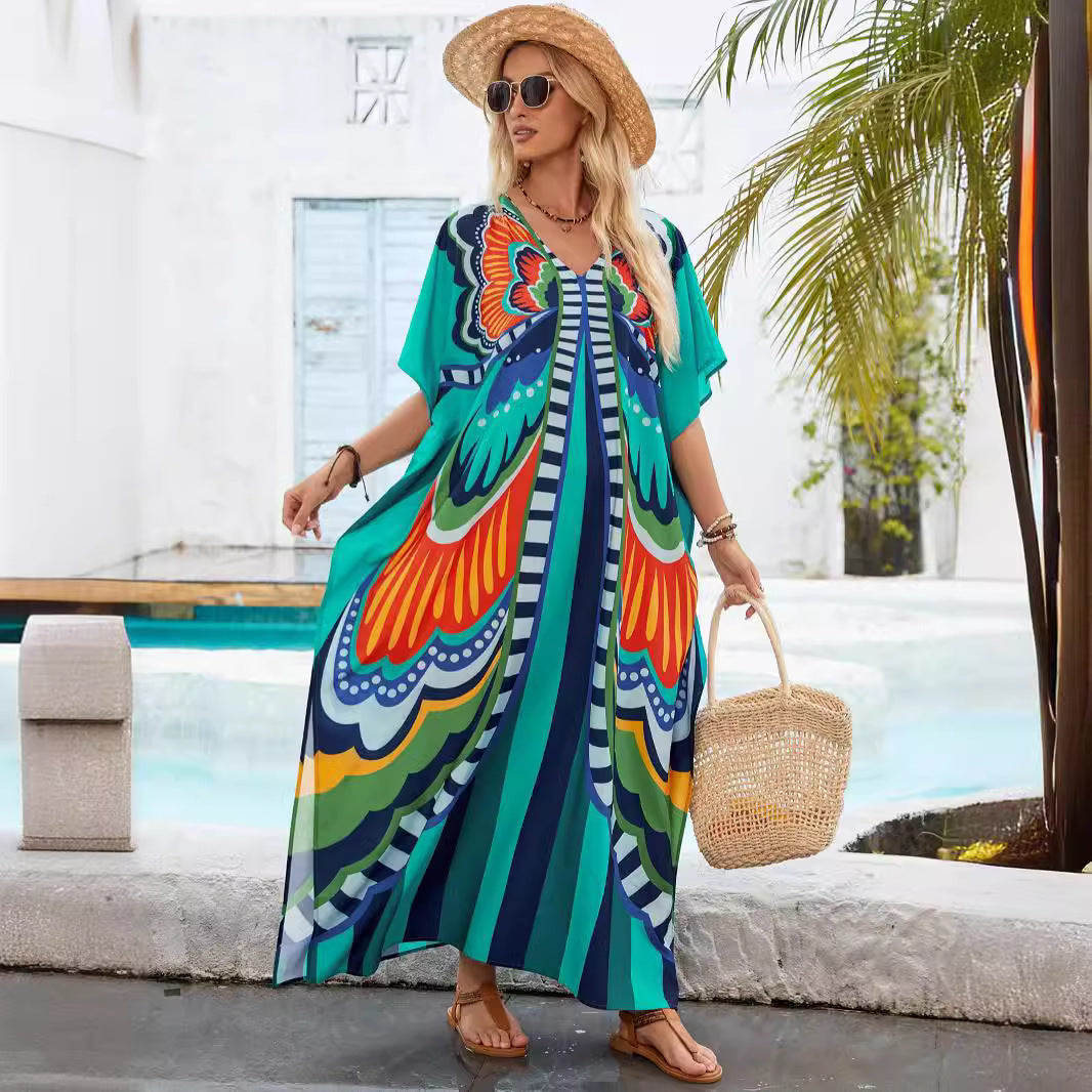 Femme Artistic Maxi Kaftan Kjole Stilla