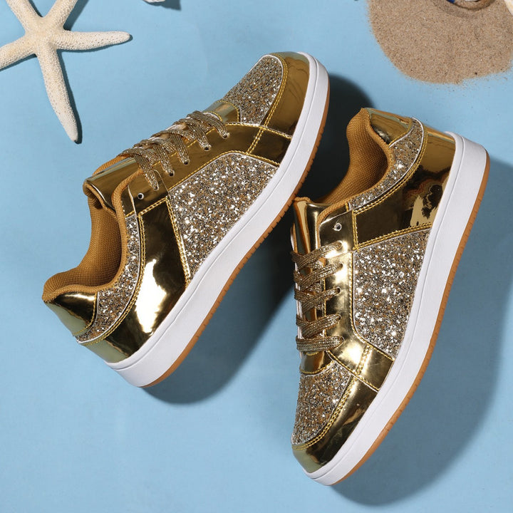 Dame Glitrende Sneakers Stilla