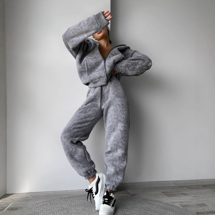 Kvinders sporty fleece tracksuit Skovae