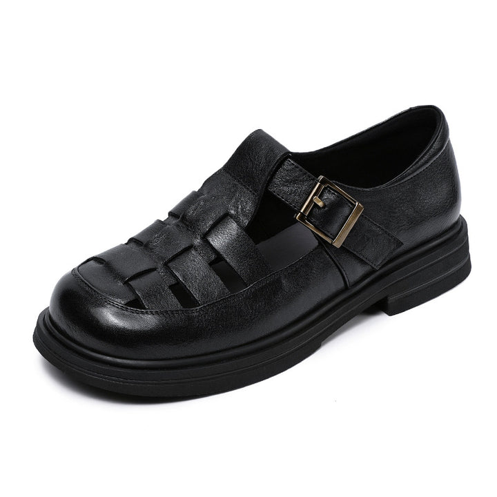 Herrer Fritids Læder Monk Strap Slipper Stilla