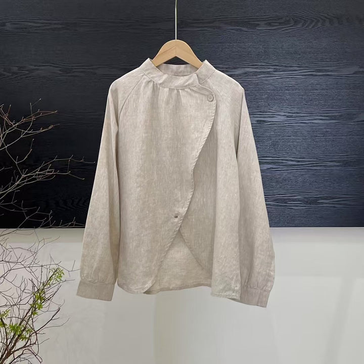 Femme Draped Wrap Bluse Stilla