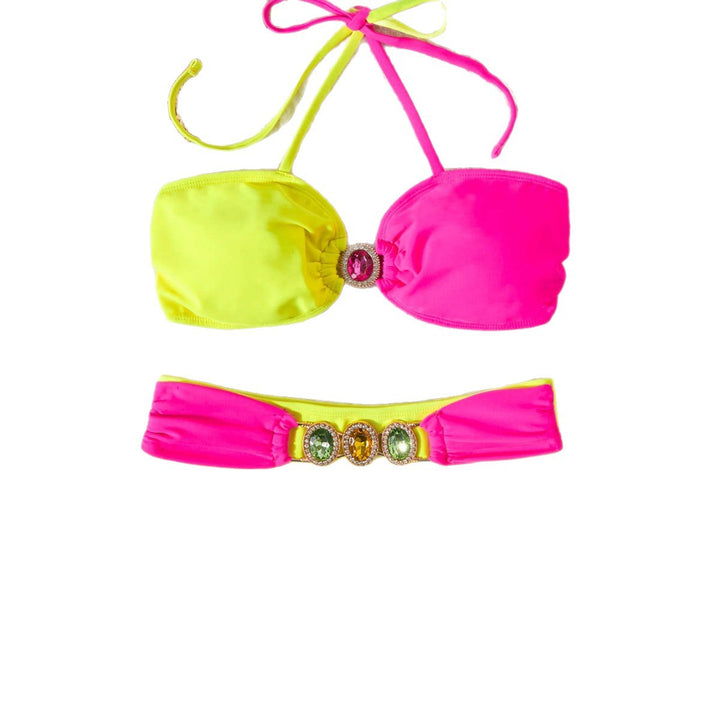 Dame bikini-sæt med justerbare stropper og elegante smykkedetaljer Stilla