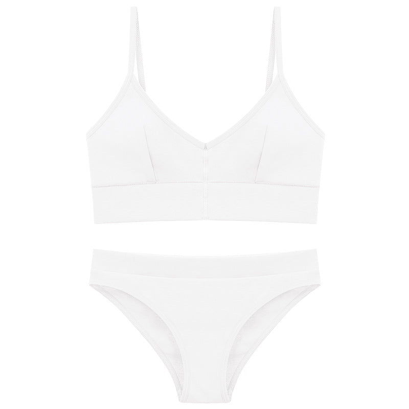 Dame bikini sæt med elegant V-udskæring og justerbare stropper Skovae