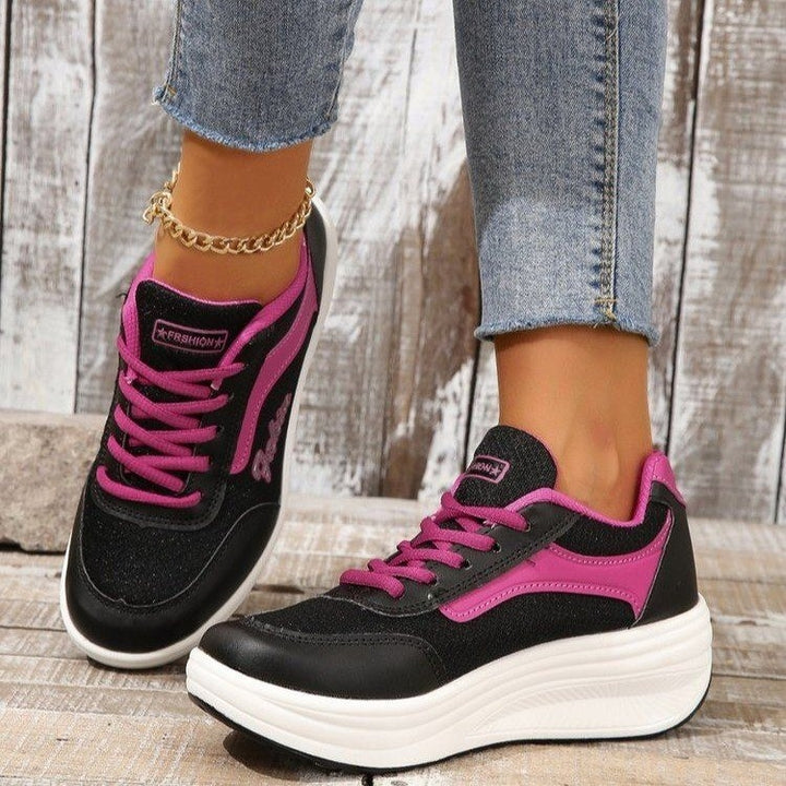 Dame Sporty løbe-sneakers med åndbar mesh-overflade og blød dæmpning Stilla