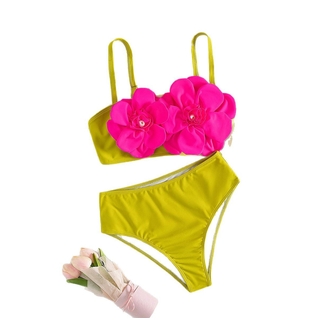 Dame badeshorts med blomsterdesign Stilla