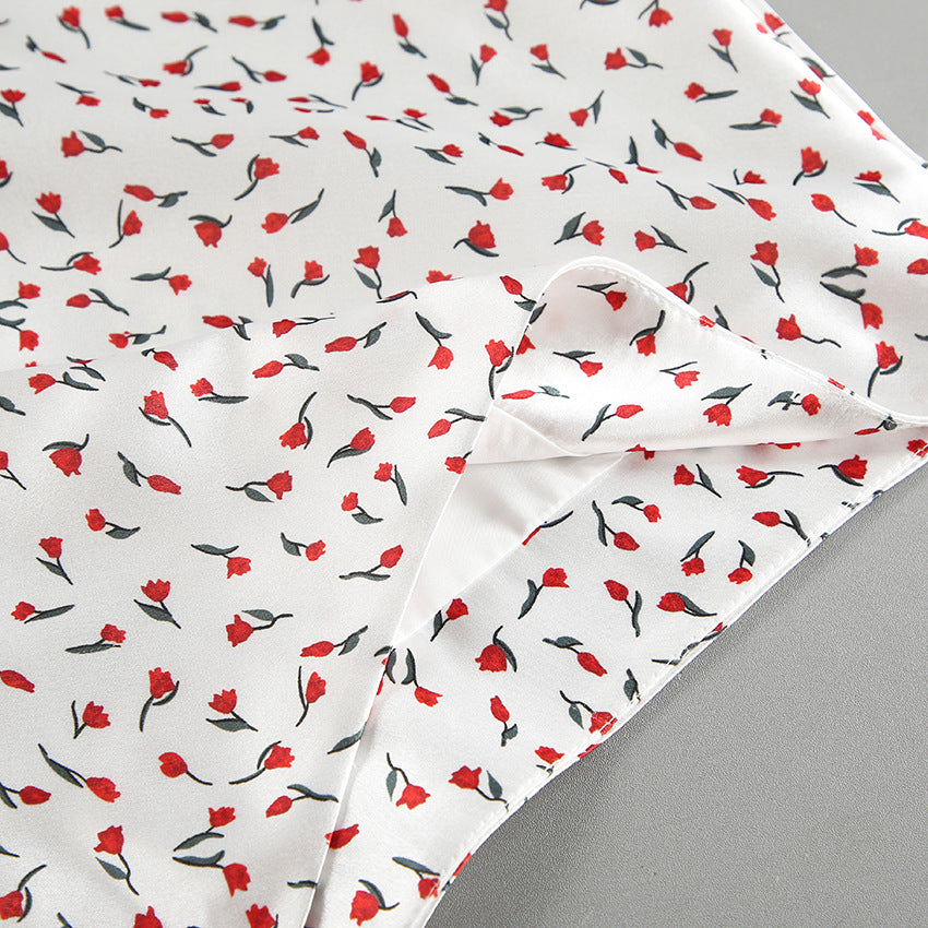 Damer Elegant Midi-Nederdel med blomsterprint og rummelig pasform Stilla