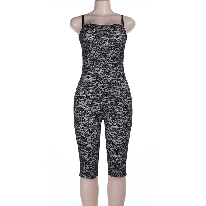 Dame Spids Jumpsuit med figurformende snit og justerbare stropper Skovae