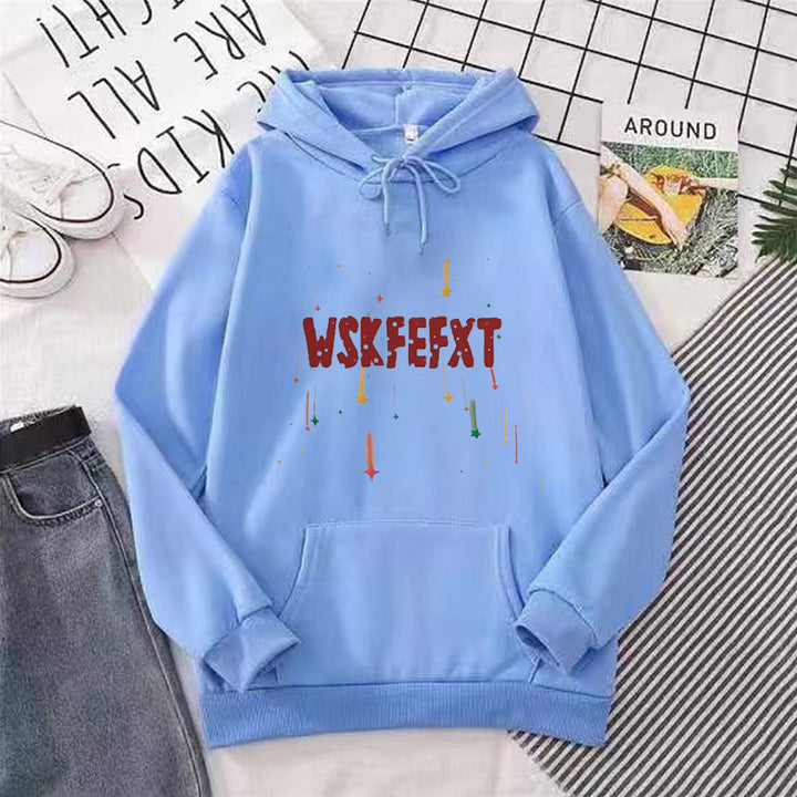 Kvinder hoodie med cool grafisk print Skovae