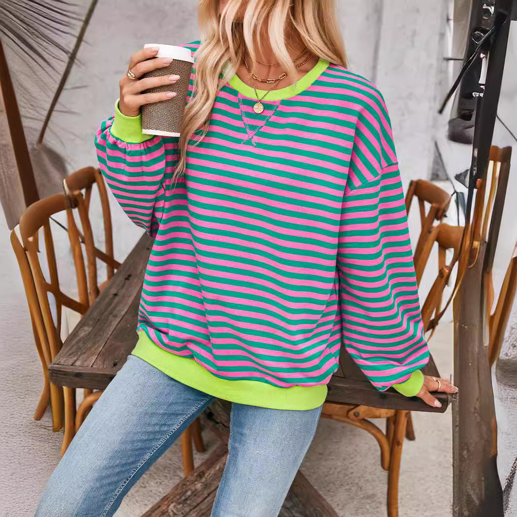 Stilla | Løs Og Bredstribet Pullover