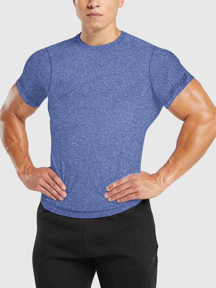 Herrer Åndbart Fitness-T-Shirt med hurtig fugtregulering og ergonomisk snit Stilla