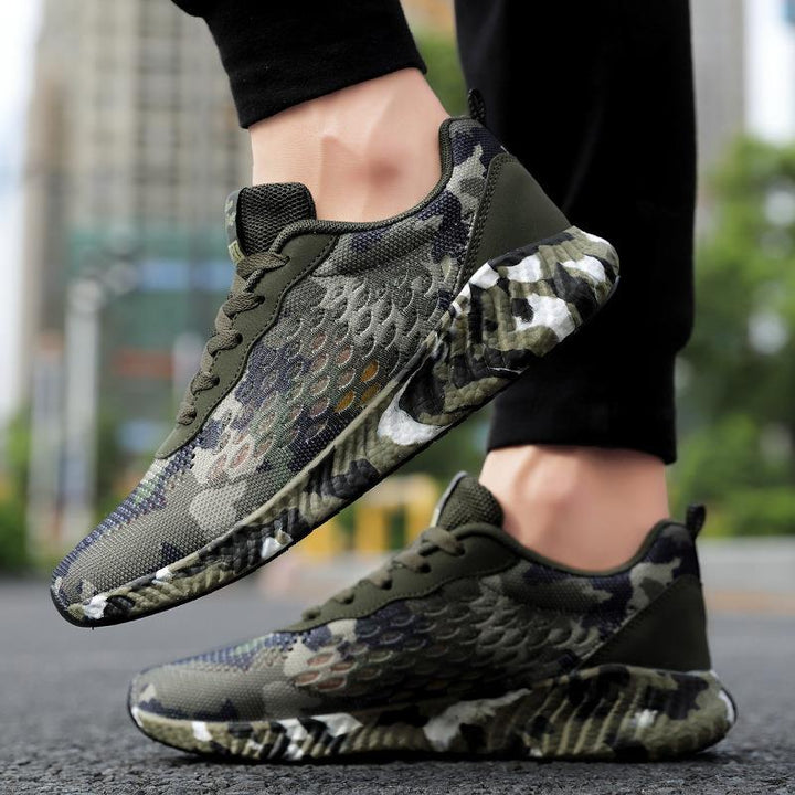 Herrer Stilfulde Camo Sport Sneakers Stilla