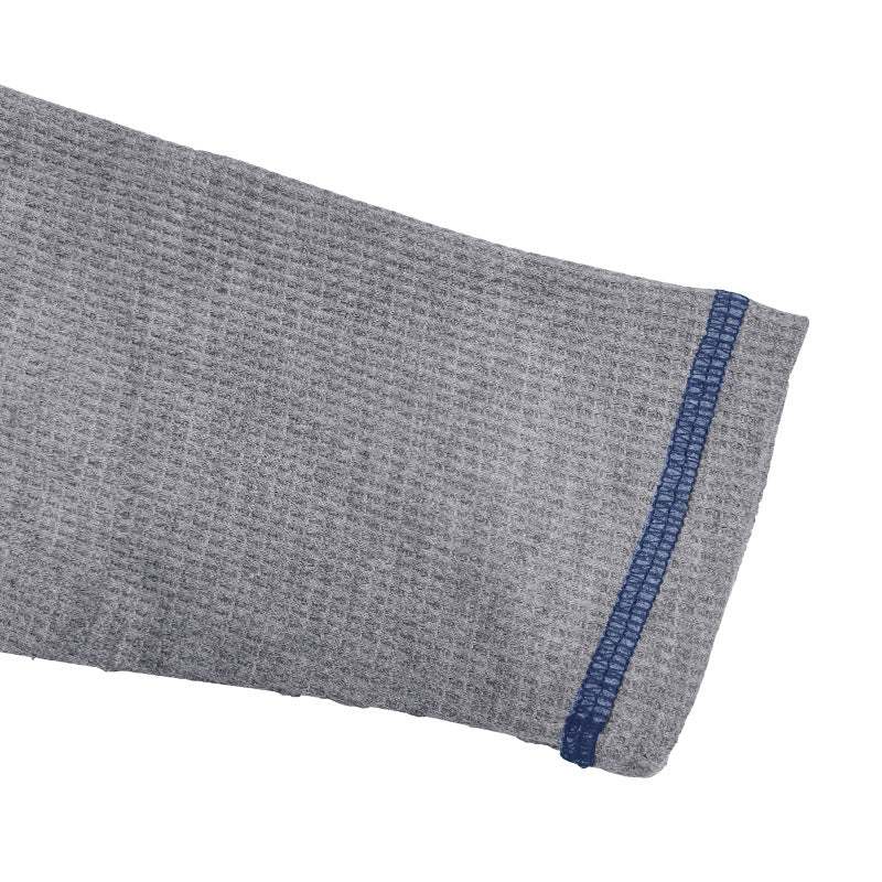 Herrer Langærmet Henley-Skjorte med elegant Knapliste og trendy Akcenter Stilla
