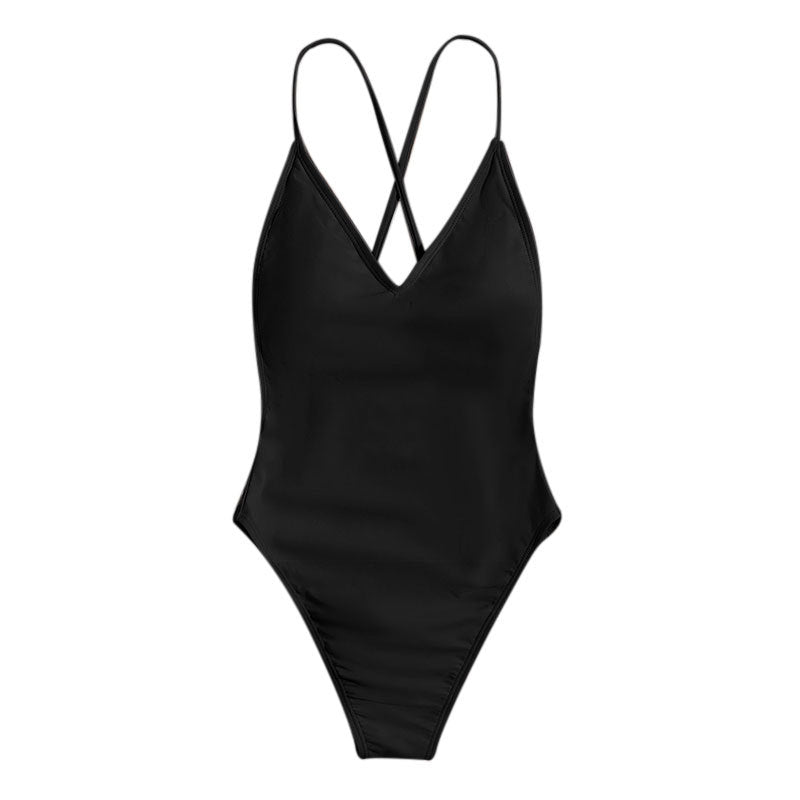 Dame High-Cut minimalistisk ensartet badedragt Stilla
