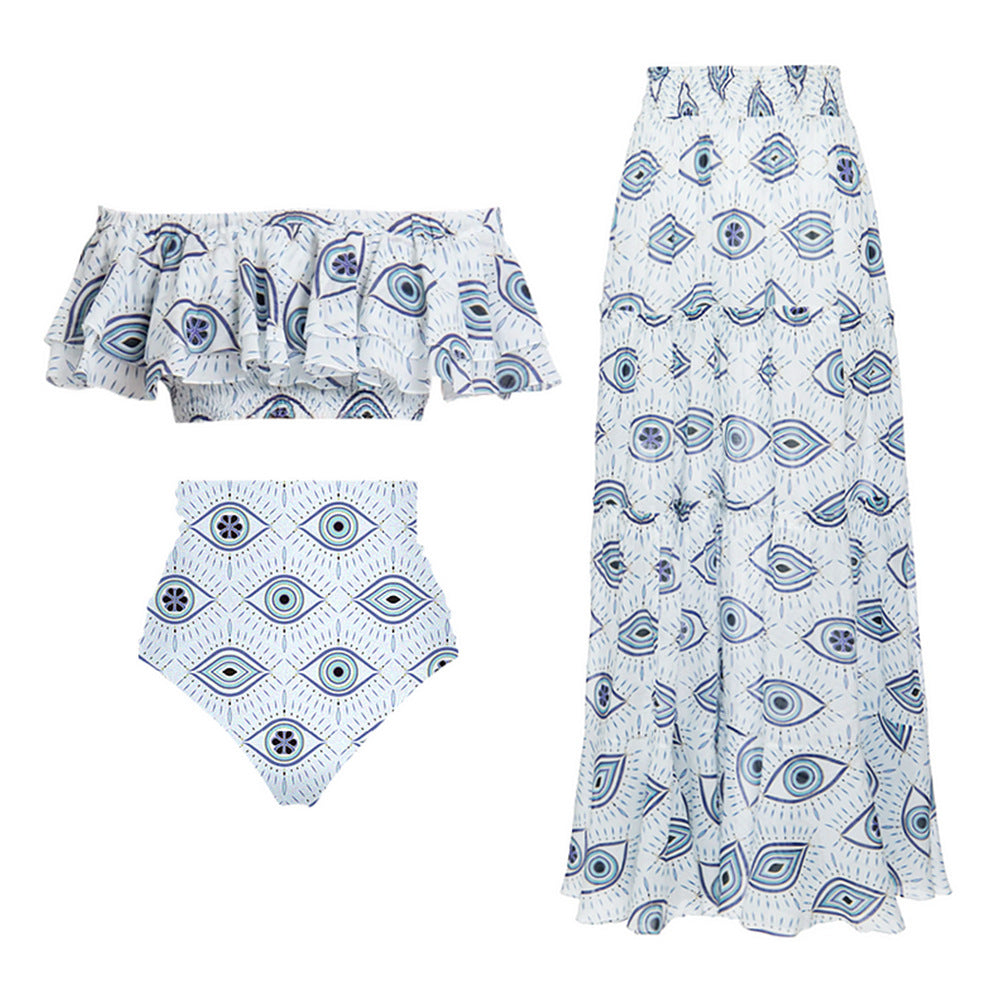 Femme En-skulder Kunstnerisk Monokini Badedragt Stilla