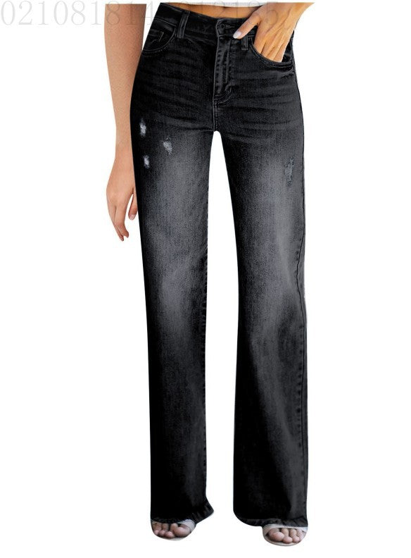 Dame Løst skåret Jeans med afslappet look og moderne distressed-detaljer Stilla