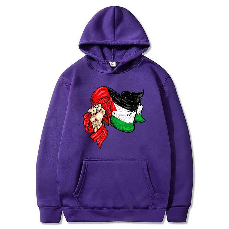 Kvinders hoodie med unikt grafisk design Skovae