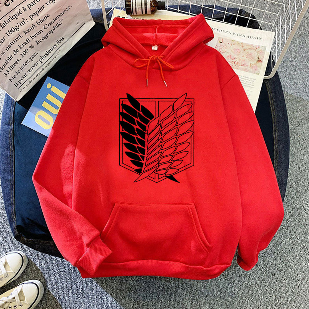 Damehoodie med ekstraordinært grafisk design Skovae
