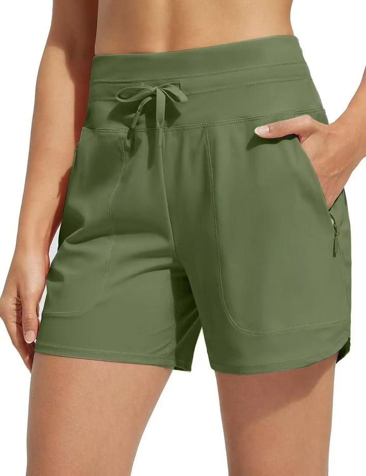 Kvinder High-Performance Active Shorts med justerbar talje Stilla