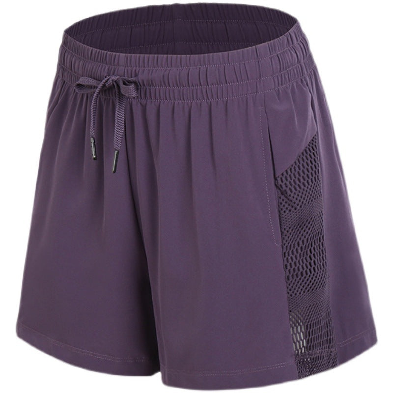 Dame Sporty træningsshorts med åndbart net-materiale og justerbar talje Stilla