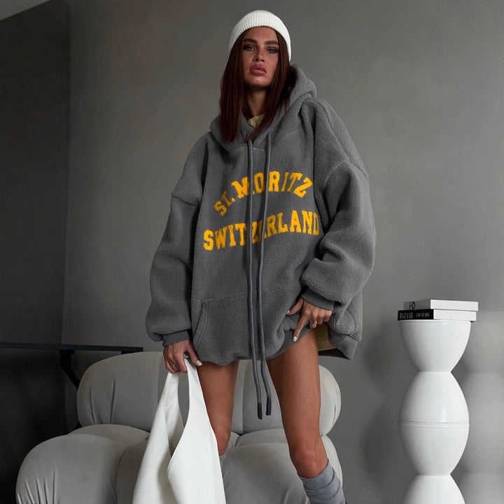 Damer Cozy Oversized Hoodie Stilla