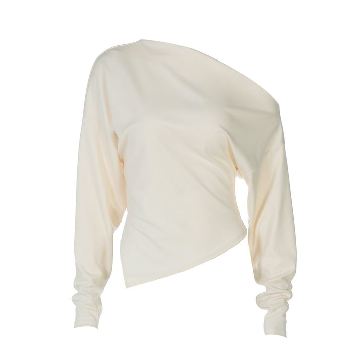 Damer Asymmetrisk Wrap-top med tætsiddende pasform Skovae