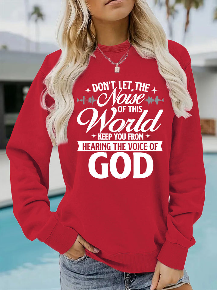 Kvinders sweatshirt med inspirerende print og komfortabel pasform Stilla