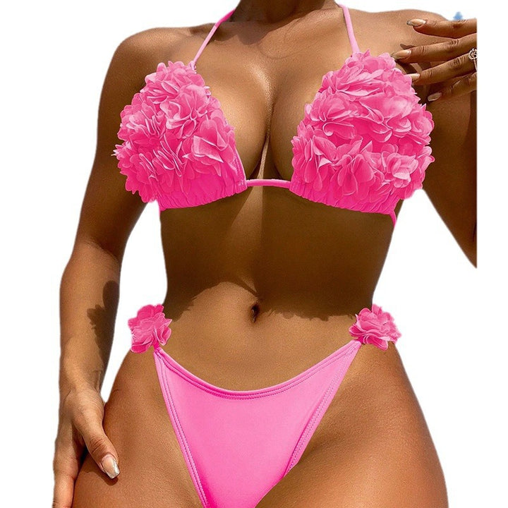 Dame triangel-bikini med legende blomstermotiv Skovae