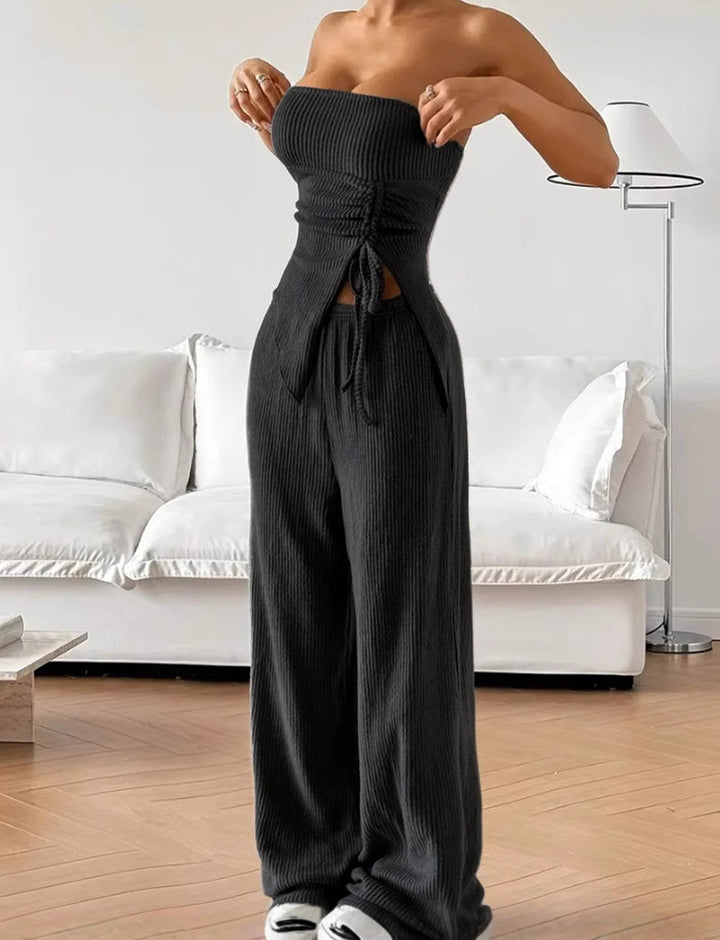 Damer Minimalistisk Strik-Outfit Stilla