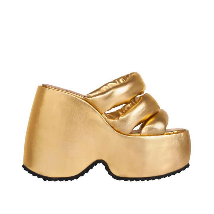 Femme High-Platform Slide Sandaler med skulpturelt design Stilla