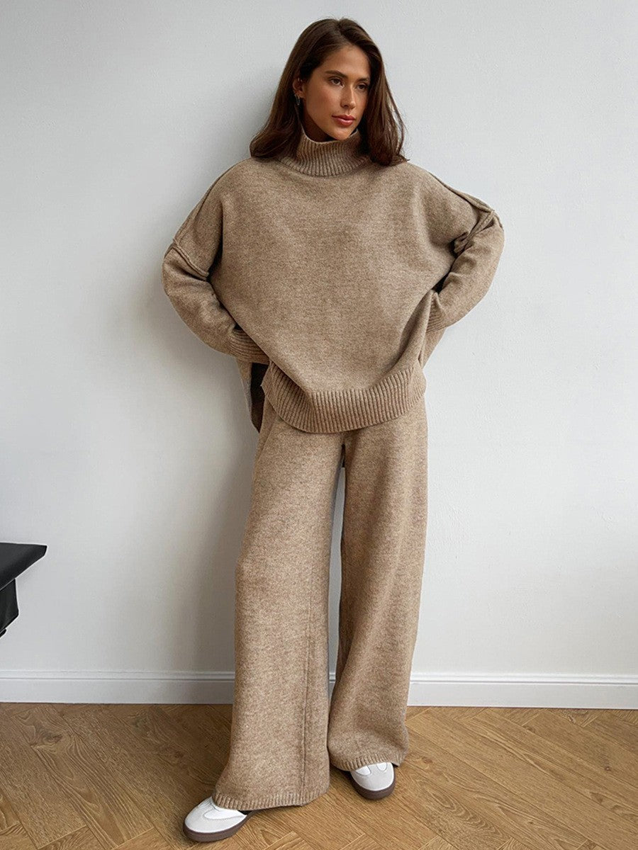 Dame Oversize Rullekravepullover Kjole Stilla