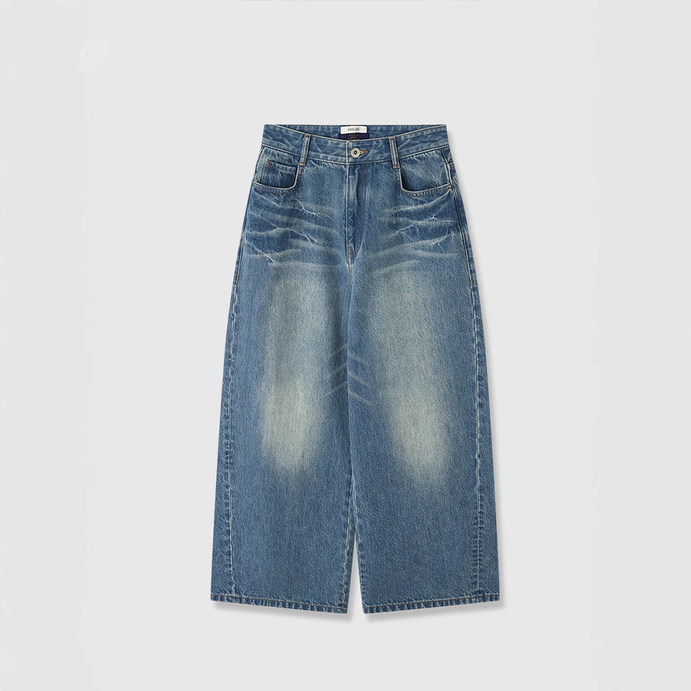 Dame brede jeans i moderne snit Stilla