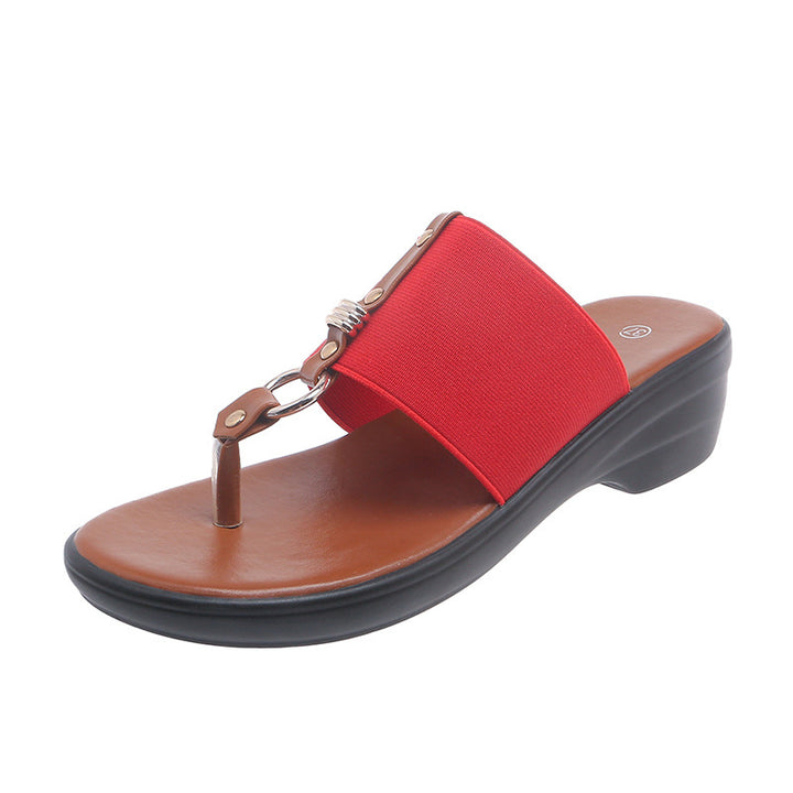 Damer Wedge-sandaler med komfortabelt tæerem og moderne remdesign Stilla