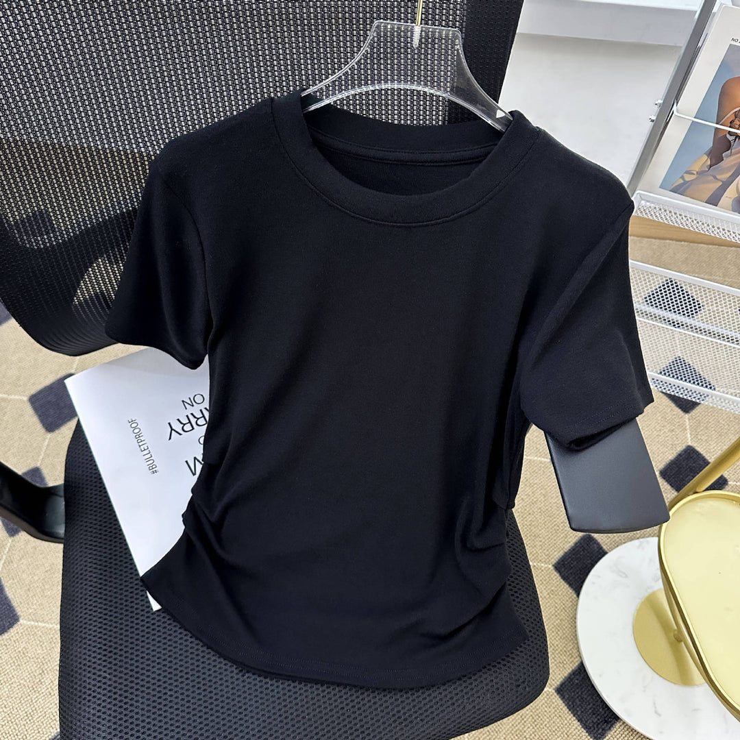 Dame Casual Relaxed Fit Klassisk T-shirt Stilla