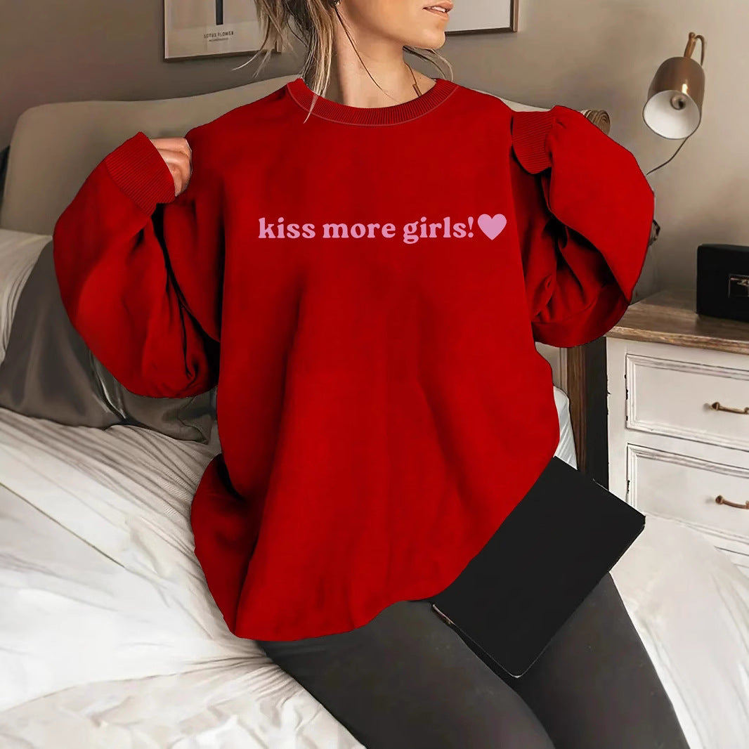 Kvinders sweatshirts med inspirerende tekst og afslappet pasform Stilla