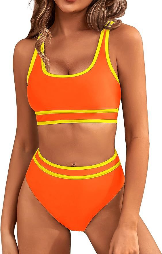 Dame Højskåret Sportbikini med ergonomisk design Stilla