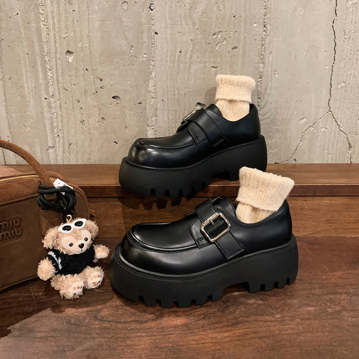 Femme Chunky Platform Sandaler med dekorativ spænde Stilla