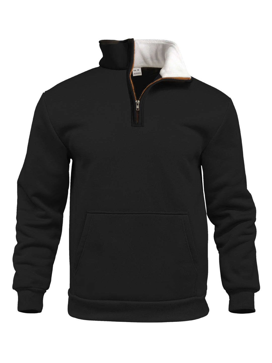 Herrer Sporty Sweater med høj krave og gennemgående lynlås Stilla