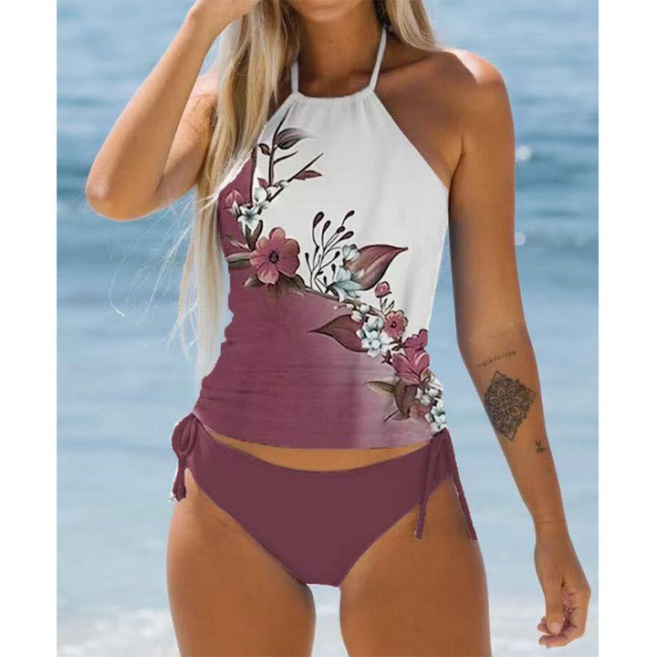 Dame Tankini-sæt med justerbare stropper og moderne hjerte design Stilla