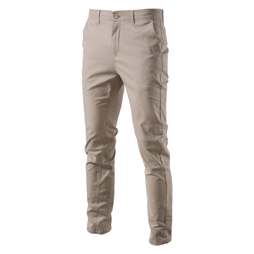 Herrer Chino-bukser med elastisk talje og moderne slim-fit-snit Stilla