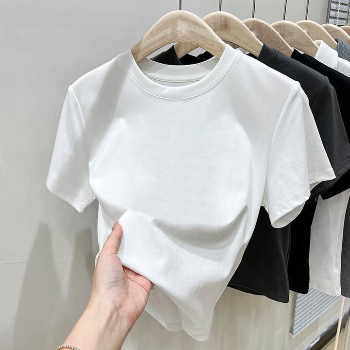 Herrer Klassisk Crew Neck Fritid T-shirt Stilla