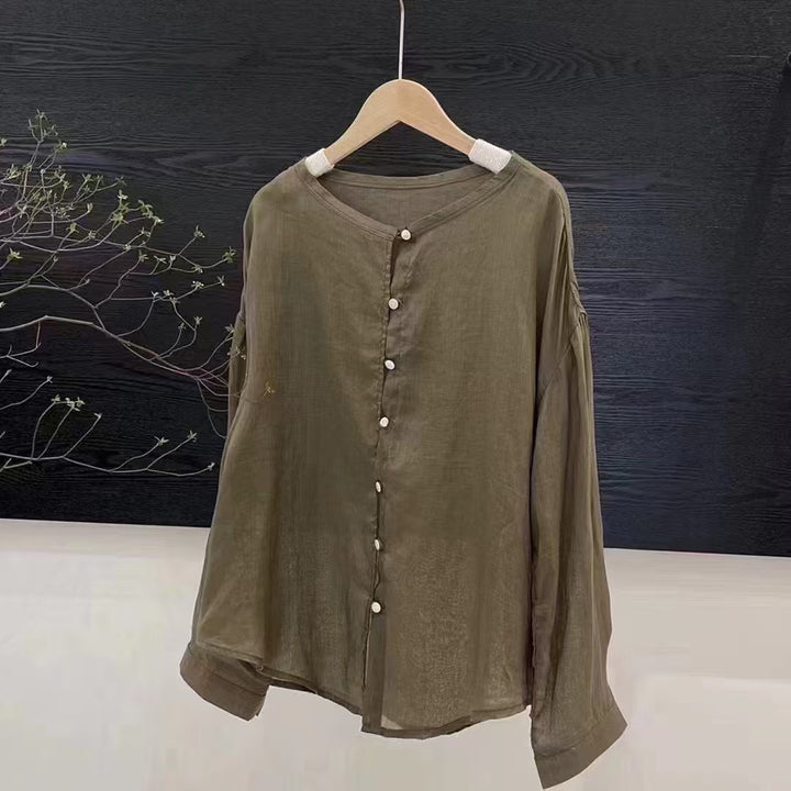 Femme Let knap-ned skjorte med elegante knapdetaljer Stilla