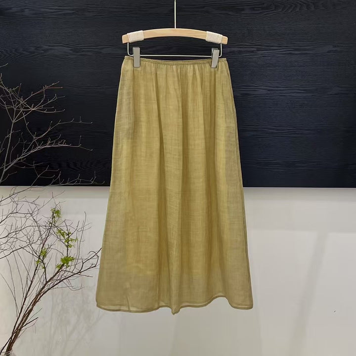 Femme Flydende Maxikjole med Elastisk Talje Stilla