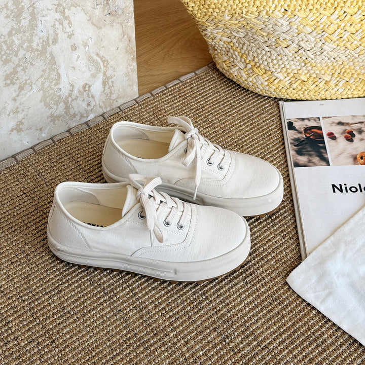Femme Canvas Snøresneakers med polstret fodseng Stilla