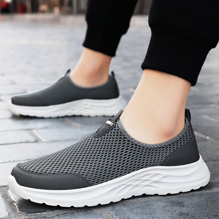 Dame åndbare Slip-On sneakers med fleksibelt mesh-overmateriale og skridsikker sål Stilla