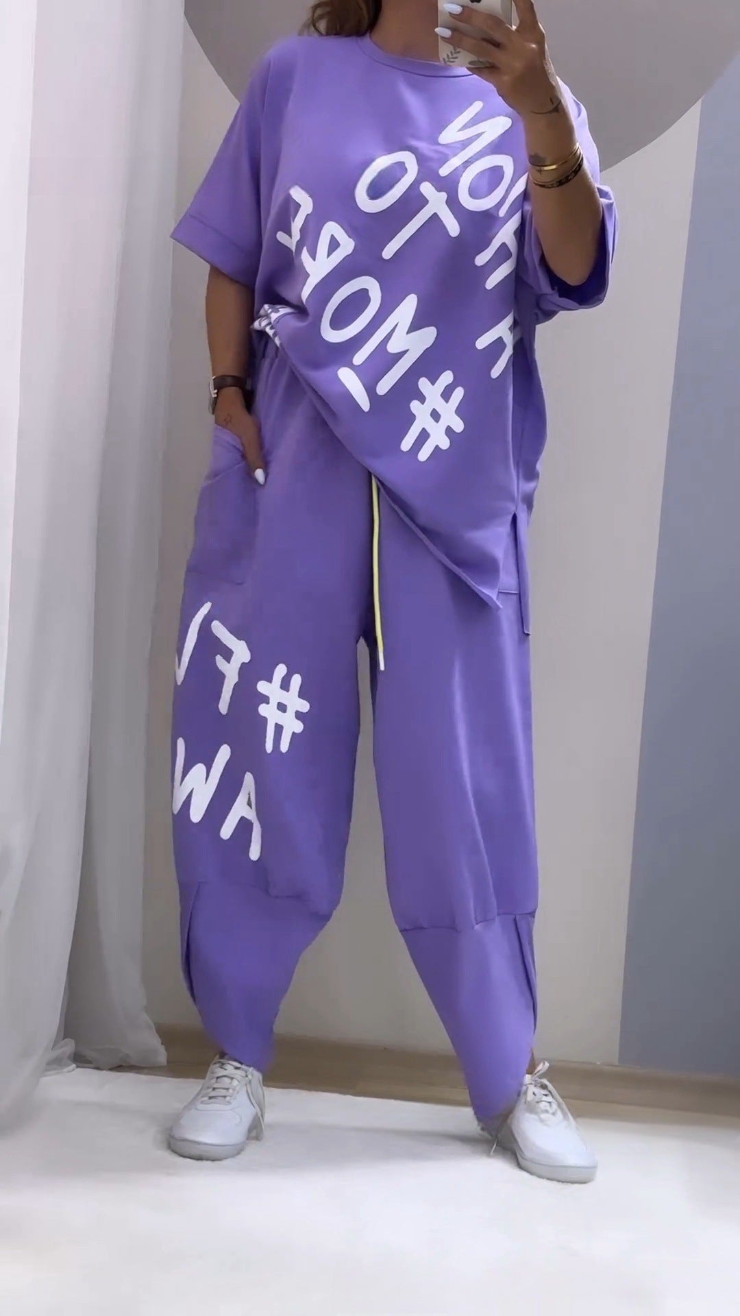 Dame Sporty afslappet loungewear-sæt Stilla