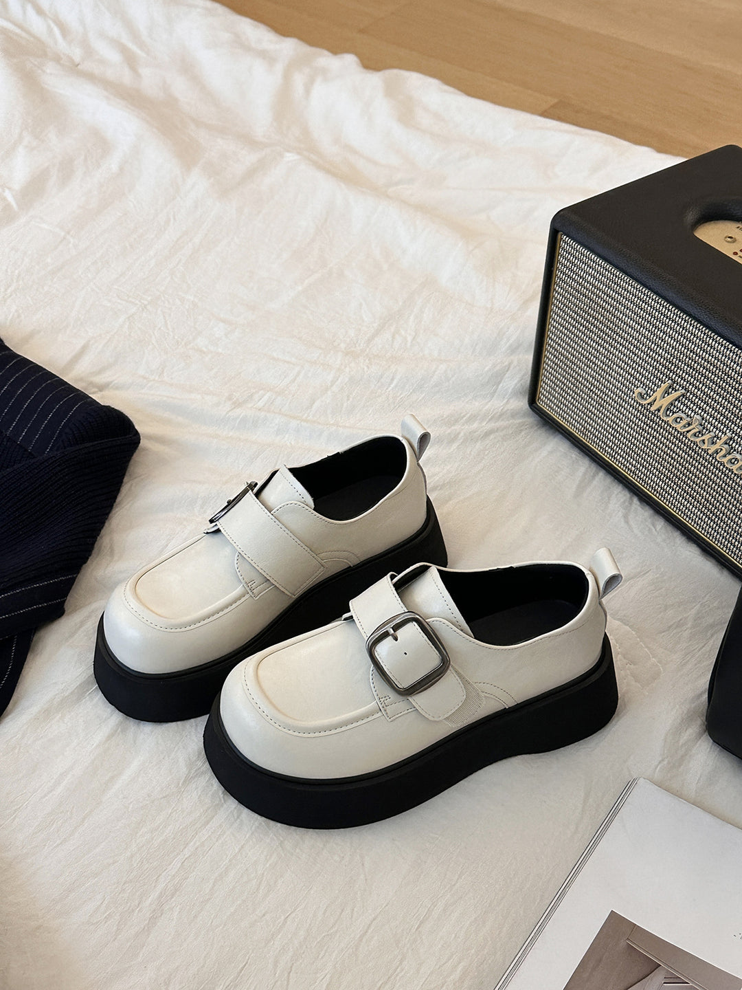Femme Moderne Spænde Detalje Platform Sneakers Stilla