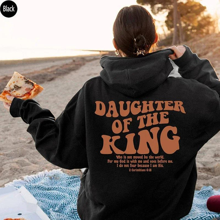 Dame hoodie med motiverende tekst Skovae