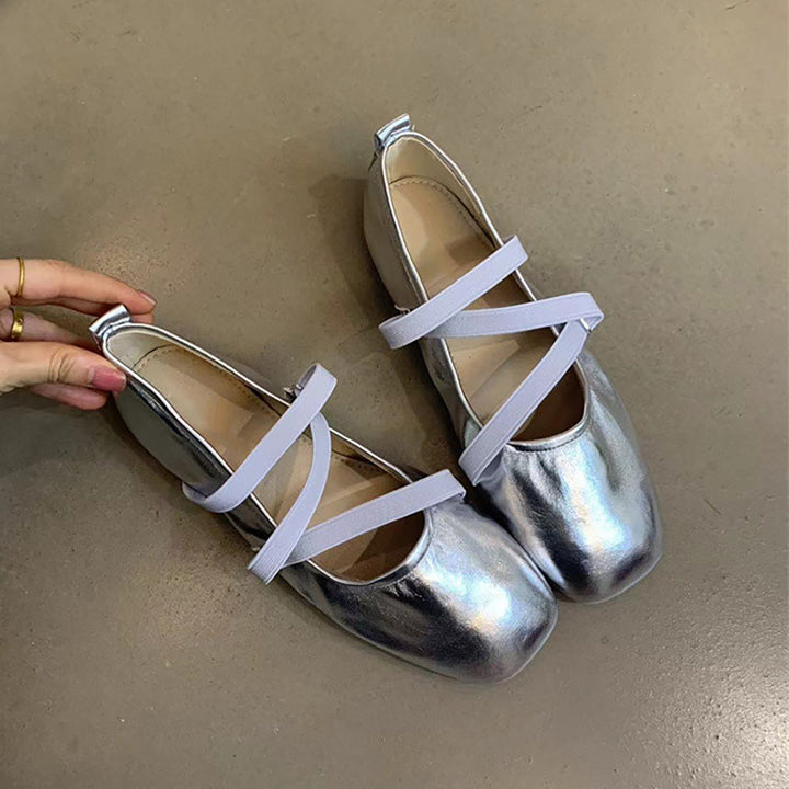 Dame Krydsrem Ballerina Flats Stilla
