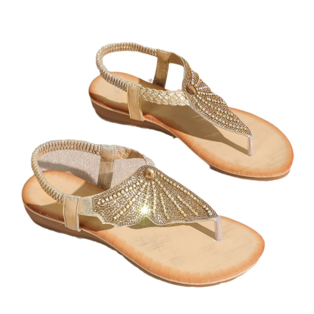 Dame Glitrende Sandaler med elegant Tå-deler Stilla